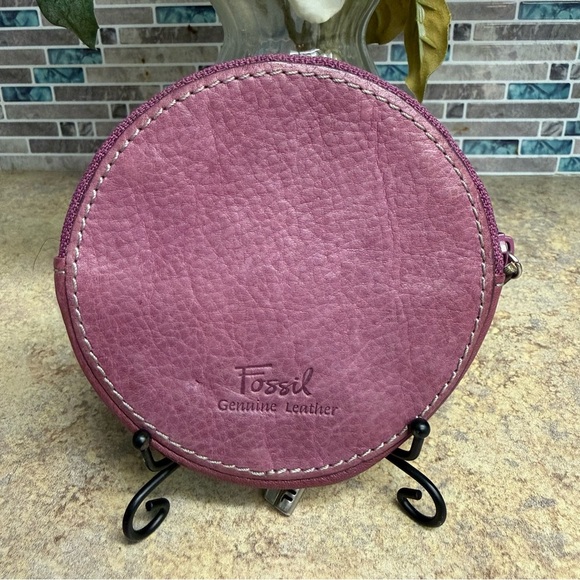 Fossil Bird Circle Coin Purse Raspberry Pink - Picture 2 of 4
